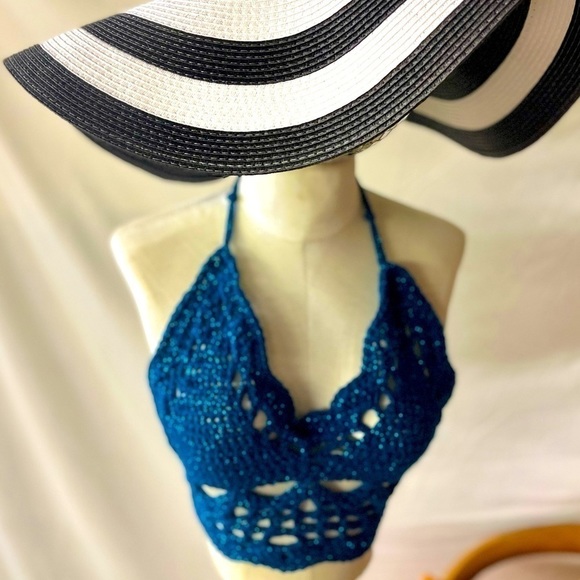 SPARKLING DARK BLUE BIKINI - Picture 3 of 13